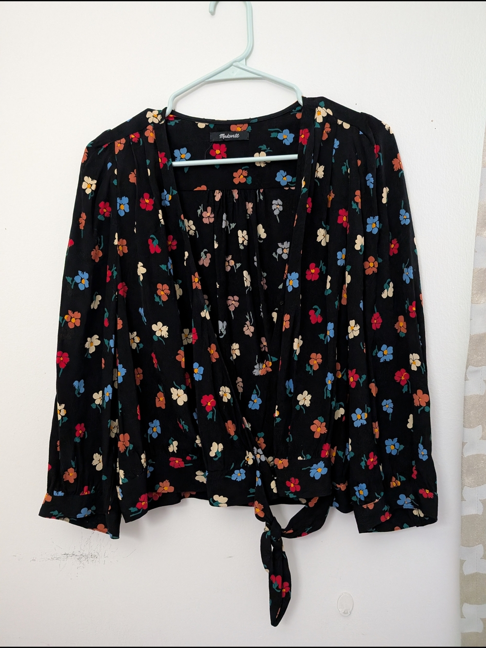 Madewell Floral Wrap Top